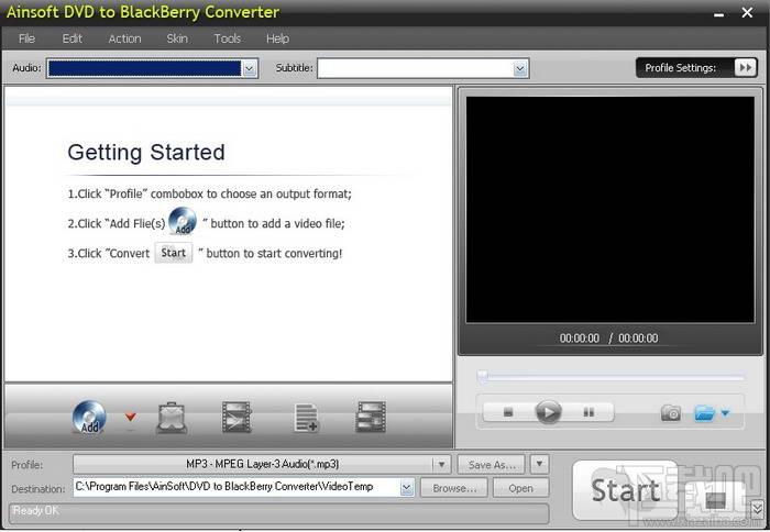 Ainsoft DVD to BlackBerry Converter,Ainsoft DVD to BlackBerry Converter下载,Ainsof