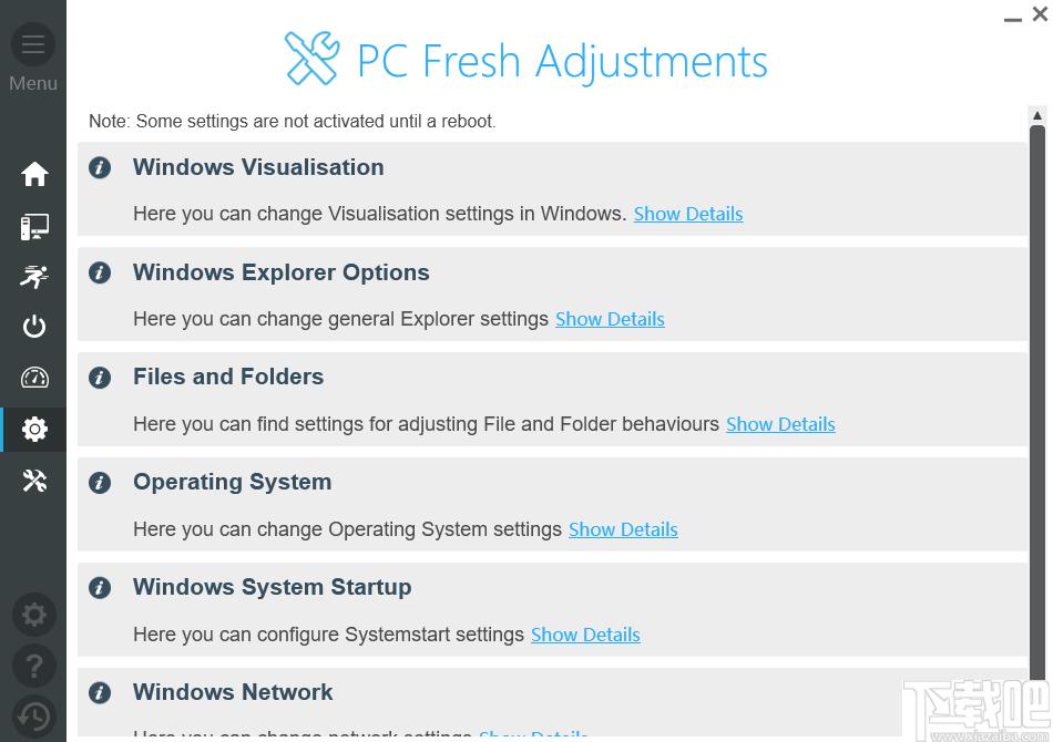 PC Fresh下载,系统优化,系统配置